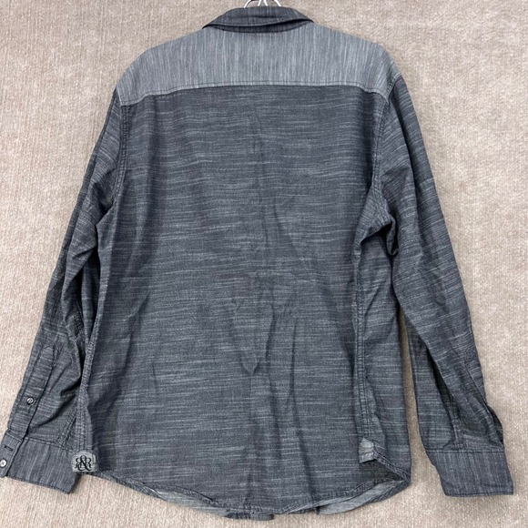 Rock & Republic XXL Gray Long Sleeve Button Up Shirt Men's Casual - Picture 6 of 9